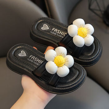 迪士尼儿童拖鞋夏季女童可爱公主外穿室外防滑中大童小孩宝宝女孩凉