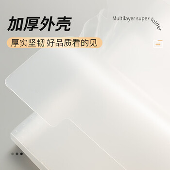 晨光（M&G）横式13格透明款风琴包试卷夹多层文件夹文件袋便携科目袋补习袋收纳袋资料册学生文件框AWT909G4