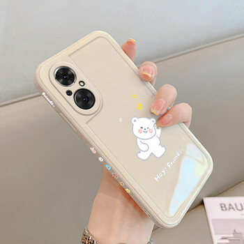 waidm华为荣耀50se手机壳50女全包honor30pro保护套创意小熊直边软