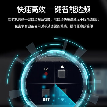 得胜（TAKSTAR）TS-5999无线话筒一拖二 会议室ktv舞台演出家庭专业k歌主持会议手持麦克风 黑色