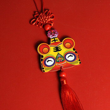 虎年挂件2022虎年木质生肖大挂件新年家居装饰春节挂牌室内挂饰中国结