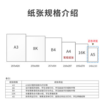 得力（deli）A5打印纸80g500张*10包一箱 双面加厚复印纸 电子发票  整箱5000张ZF7126【行业热销】