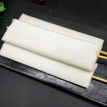 年糕串油炸脆皮年糕夜市小吃大米年糕薄片烧烤食材素菜冷冻年糕条1000