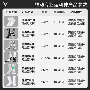 维动（VEIDOORN）袜子运动袜篮球袜四季吸汗跑步防脱袜透气羽毛球袜中筒袜3双灰