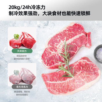 康佳（KONKA）203升单温家用 智能减霜PCM面板 一级能效冰柜小型家用 冷冻冰箱冷柜 BG20CD 家电补贴15%