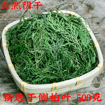 侧柏叶新鲜纯叶秦岭野生柏树枝叶子洗发包洗头侧伯叶干中药材泡酒 自然阴干侧柏叶500克(无枝)【图片 价格 品牌 报价】-京东