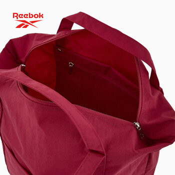 锐步防泼水耐磨手提斜挎包大容量男女同款户外通勤休闲包 酒红色