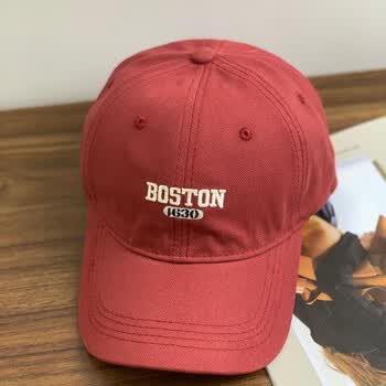 女韩版鸭舌帽子男潮人防晒太阳帽男新款遮阳帽软顶棒球帽男 暗红色 m