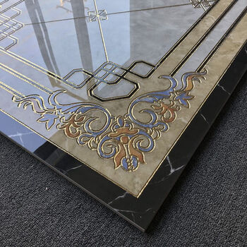 南啵丸灰色简约08米宽过道走廊玄关拼花地砖800x800无限拼地心地板砖