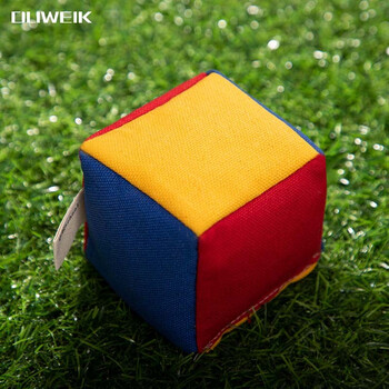 杜威克沙包拼接儿童幼儿园小学生丢投掷玩具手工耐磨帆布大中小三只装