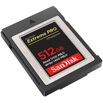 闪迪（SanDisk）存储卡512GB CFexpress Type B内存卡 读1700MB/s写1400MB/s 4K视频微单高速影像 兼容部分XQD相机