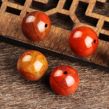 宣化战国红南红散珠 圆珠配饰玛瑙手串108颗配珠手工串珠配件 宣化