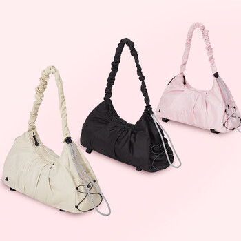 Keep瑜伽挎包健身包游泳包大容量手提包休闲单肩手提防水户外包慕斯粉