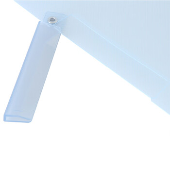 得力（deli）5546半透明蓝色报告夹A4旋转式报告夹资料夹A4透明文件夹 10个/包 ZY 