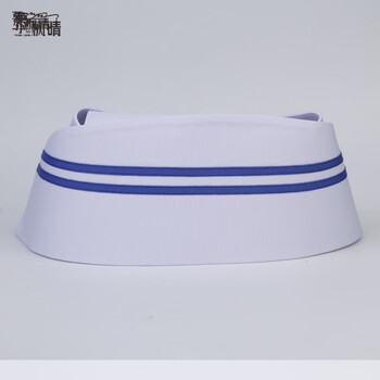 慕枫晴格尔护士帽女白色均码燕尾帽手术室诊所医院护士帽子粉三扣可调