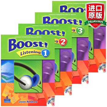 英文原版美国培生朗文中学英语练习boost Listening 听力分级强化训练1 2 3 4级 摘要书评试读 京东图书