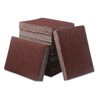磨拉绒背绒沙纸片家具打磨抛光砂纸片75x100mm长方形砂纸片240目100片
