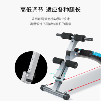 舒华（SHUA）舒华仰卧板 健身器材家用 多功能仰卧起坐板健身板黑底银花SH-575