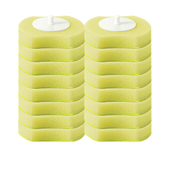 LYNN 一次性马桶刷替换头 刷头自带清洁剂 柠檬味8个