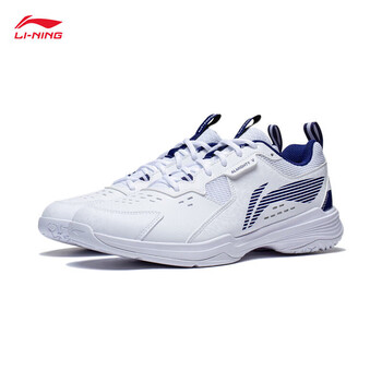李宁羽毛球鞋男女同款减震训练鞋AYTT001 标准白-3 38 李宁羽毛球鞋男女同款减震训练鞋AYTT001 标准白-3 38