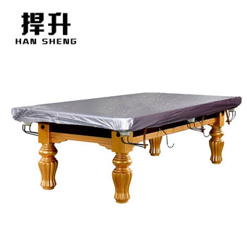 捍升台球桌罩 防水罩室外盖布桌球台罩子乒乓球台罩雨罩布  银色 九尺