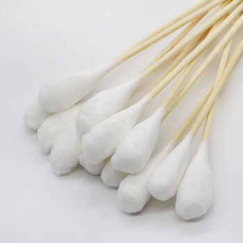 一次性大头长棉签无菌消毒妇科专用脱脂大棉签大头木棉棒棉签35支