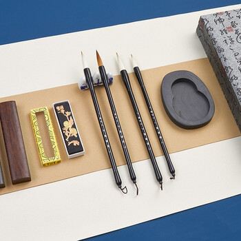 六品堂 文房四宝套装毛笔墨纸砚台礼盒练习书法初学毛毡水写布兼毫斗笔20件【现在买多9件套】 六品堂 文房四宝套装毛笔墨纸砚台礼盒练习书法初学毛毡水写布兼毫斗笔20件【现在买多9件套】