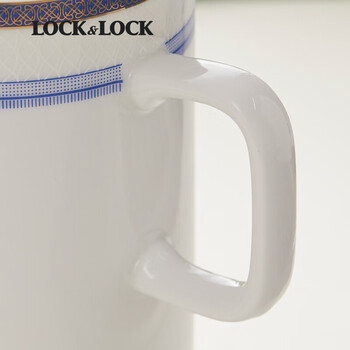 乐扣乐扣（LOCK&LOCK）荣耀杯通透茶杯办公室水杯陶瓷无盖喝水杯男士商务水杯 YSH110004