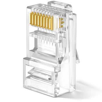普联 TL-EH5e01-50 超五类非屏蔽网络水晶头 RJ45(50粒 一包）