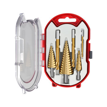 保联锯齿宝塔钻头含钴开孔器金属阶梯钻套装合金不锈钢多功能扩孔器