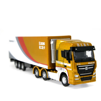 奥迪双钻auldey徐工集团xcmg汽车g900汉风新款迷你187小货柜卡车模型