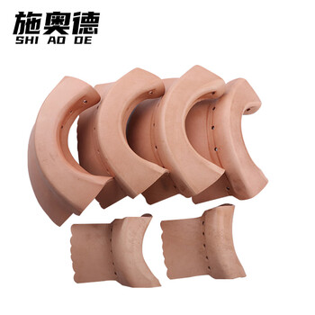 施奥德 台球桌皮口套装 牛皮桌球袋口棉网袋口 皮口*6网兜*6