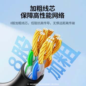 绿联(UGREEN) 六类网线 千兆高速网络宽带线 黑色1.5米60545