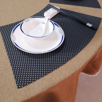 餐厅圆桌皮革扇形餐桌垫隔热垫中式餐垫酒店餐具垫家用西餐垫盘垫碗垫