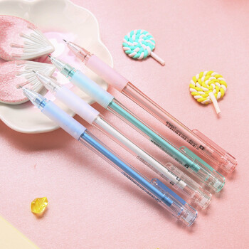 晨光(M&G)文具AGPC4301/0.38mm全针管小清新中性笔小艾系列签字笔水性笔拔帽款 黑色 12支/盒 1盒装