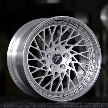 化锻造轮毂改装 适用bbs大众奥迪宝马奔驰16 17 18 19寸 l款银色车面