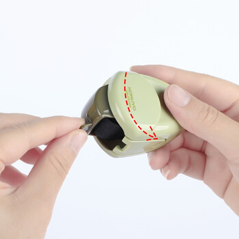 国誉（KOKUYO）滚轮式保密印章 乱码印章带切割器快递隐私防泄密遮盖涂鸦  米黄 WSG-STR118LY 