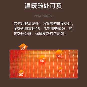 灵蛇（LINGSHE）发热鼠标垫 暖手桌垫快速加热暖桌垫 电热暖手鼠标垫超大暖手宝鼠标垫 80*33CM  镭射