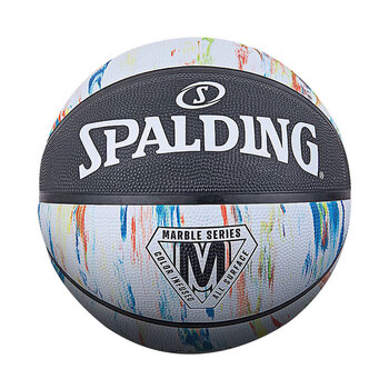 斯伯丁(SPALDING)耐磨经典花球7号橡胶篮球84-404Y
