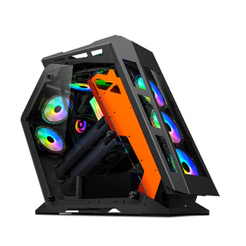 玩嘉 大咖pro电脑机箱atx大板水冷机箱全侧透游戏主机箱网吧异型机箱