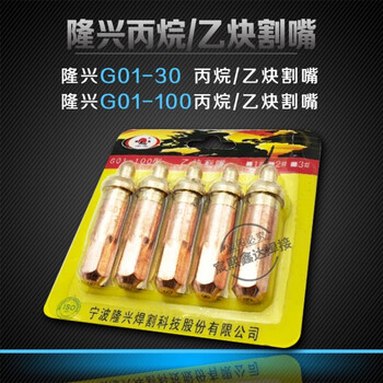 孔柔宁波隆兴g01-30型100型割1#2#3#割嘴300型割咀301号10个 蓝色