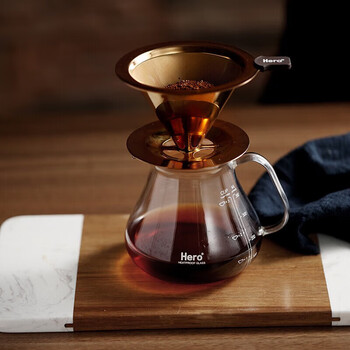Hero 咖啡过滤网手冲壶滤杯不锈钢过滤器滴漏式咖啡壶过滤网1-2人份 Hero 咖啡过滤网手冲壶滤杯不锈钢过滤器滴漏式咖啡壶过滤网1-2人份