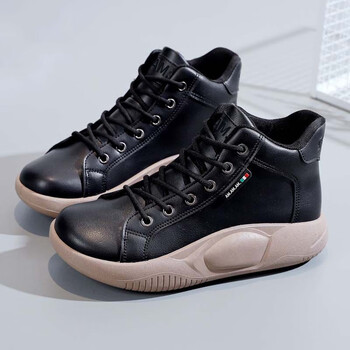 安东尼2022单棉可选皮面运动鞋休闲女鞋防滑加绒广场舞鞋子女靴子am