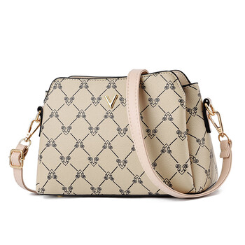 酷奇袋鼠包包女手提包2024新款女欧美印花时尚斜挎真皮包百搭大气女包