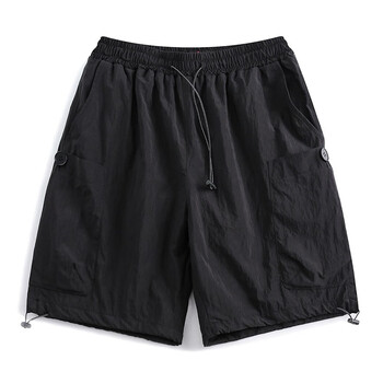 夏季户外休闲裤子男时尚短裤宽松系扣硬朗男士工装短裤夏季男装 荷