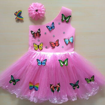 环保时装秀女孩环保亲子装diy材料自制环保衣服手工走秀儿童环保服装