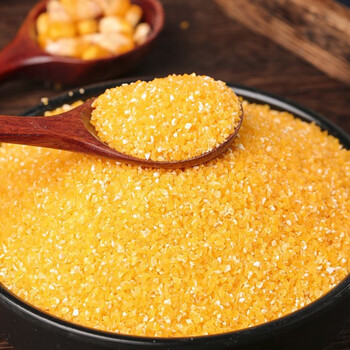 汾都香 新鲜玉米糁苞米碴子碎米粒子玉米渣子 玉米糁5斤