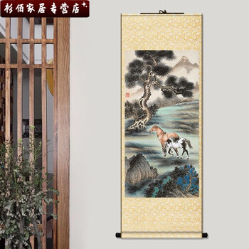 程章 八駿圖 故宮精品網路商城- 複製畫心-郎世寧八駿圖