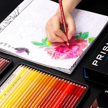 霹雳马（PRISMACOLOR）彩色铅笔彩铅笔48色油性大师级画笔套装绘画艺术写生手绘美国三福画画笔