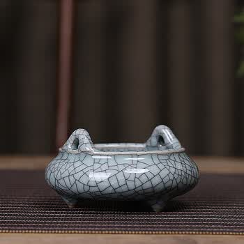 青磁 龍泉窯 三足香炉 時代唐物 幅約14.3cm / 宋元時代 薫香 香道具